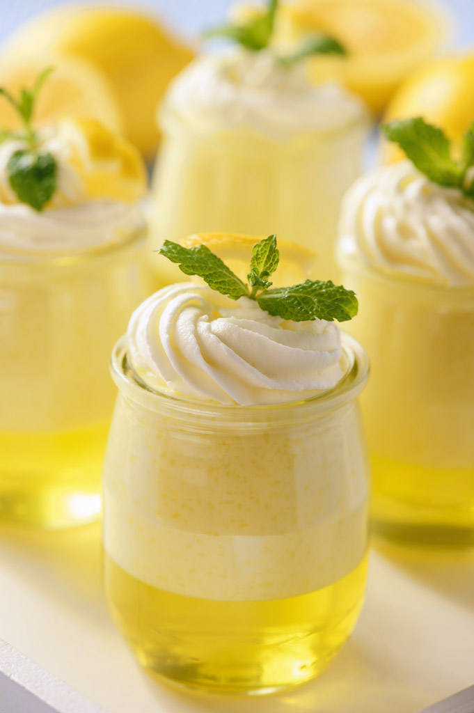 薄荷柠檬布丁图片