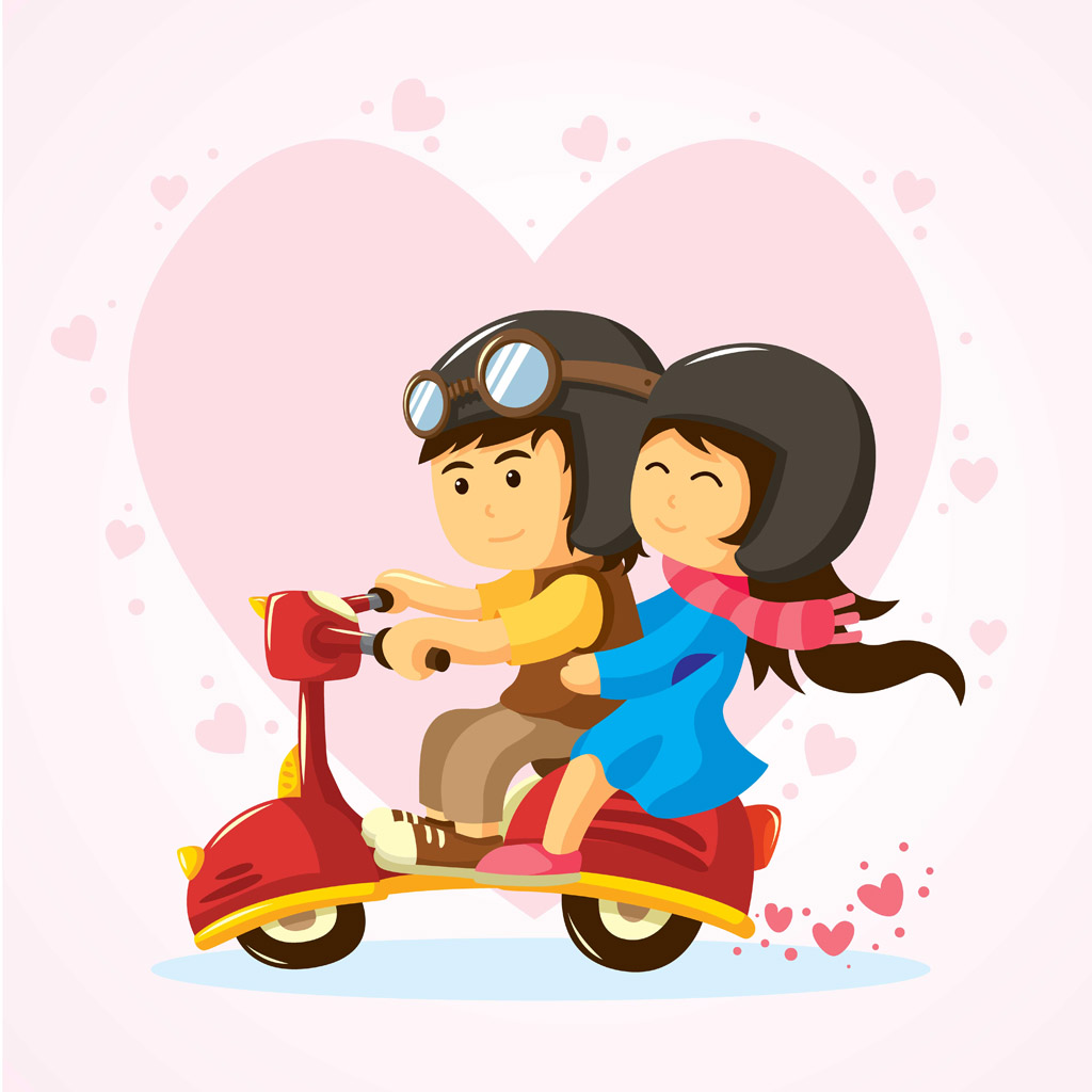 收藏 关键词:骑摩托车的情侣图片下载,骑摩托车的情侣,情侣,卡通情侣