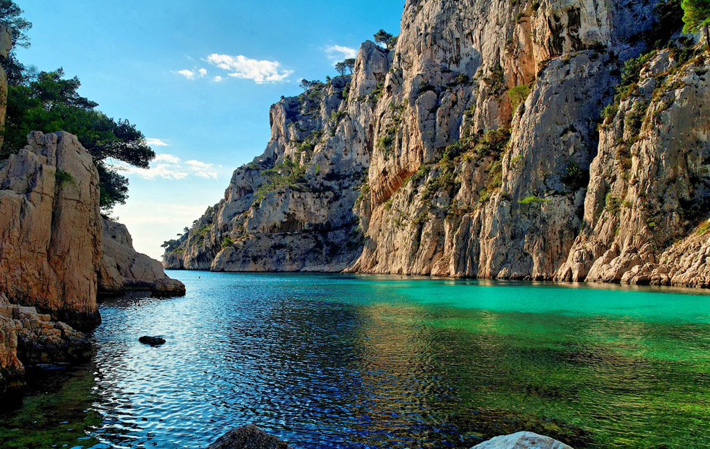 海岸峡谷风景图片