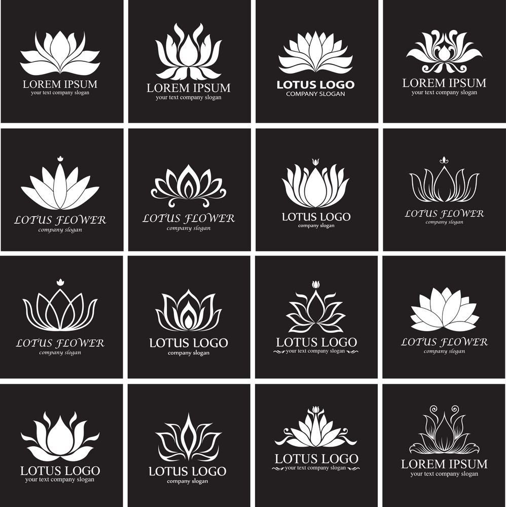 莲花logo设计