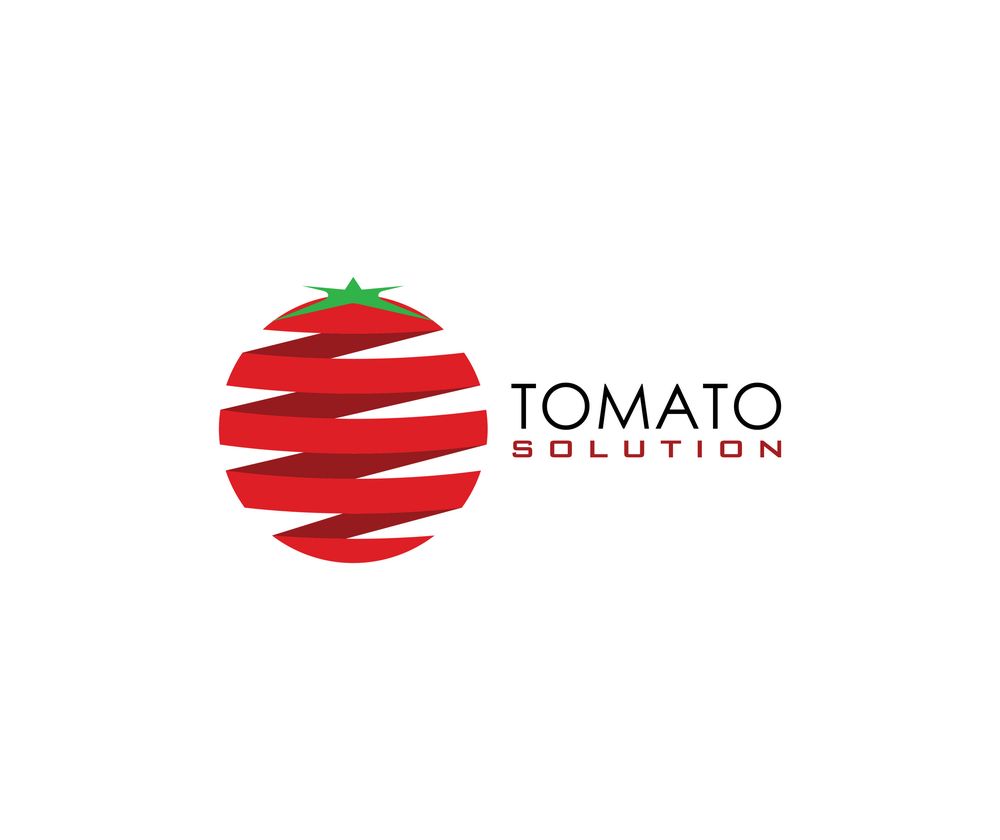 关键词:红色丝带西红柿标志图片下载,个性创意标志,logo设计,创意logo