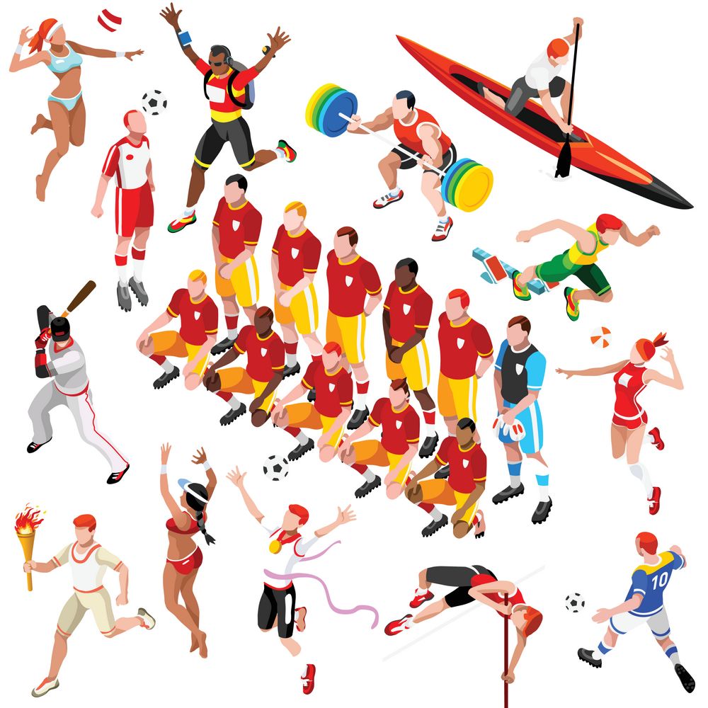 dpi 方式: 集图网 矢量素材 生活百科 体育运动 > 体育竞赛人物