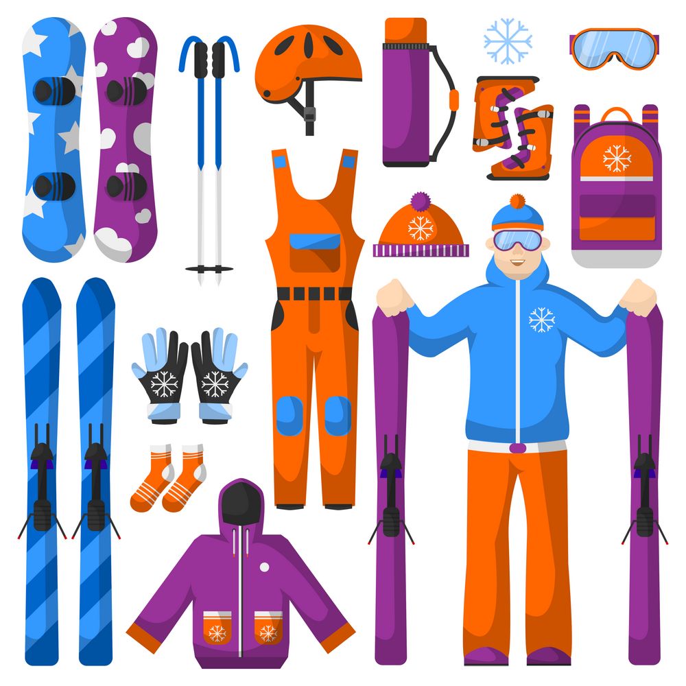 滑雪工具名称图片