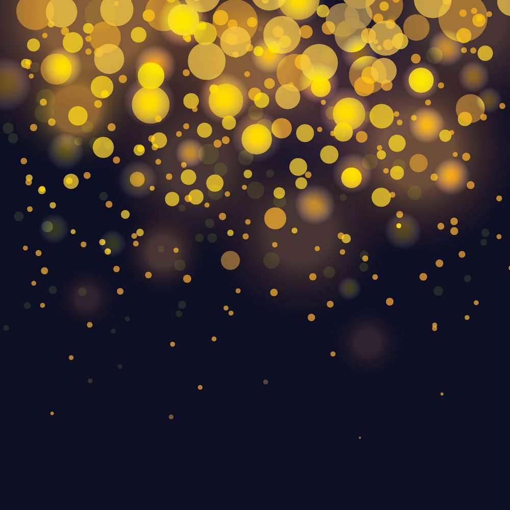 黄色梦幻灯光背景