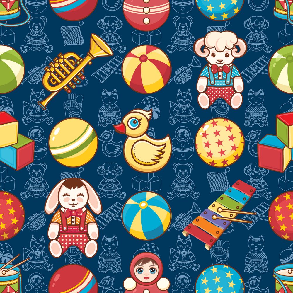 矢量玩具背景设计