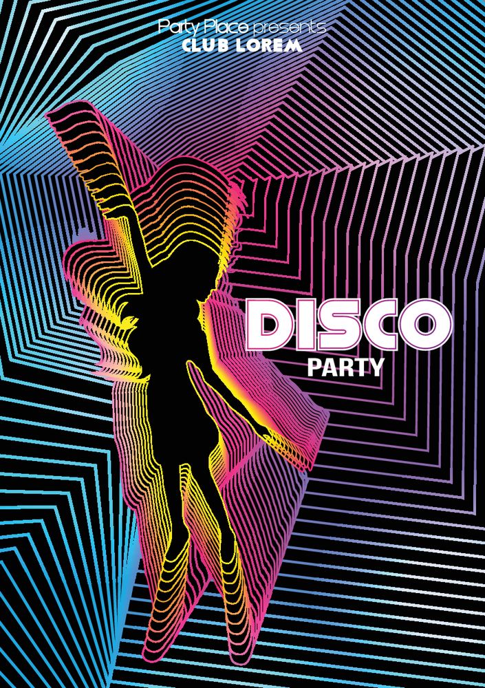 动感科技光线美女海报矢量素材下载(图片id:959558)_-海报设计-矢量