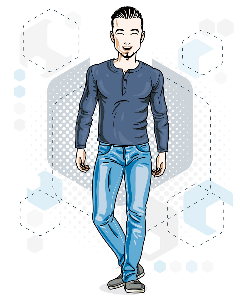 收藏 关键词:矢量潮男人图片下载,潮男人,时尚男人,矢量男人,卡通男人