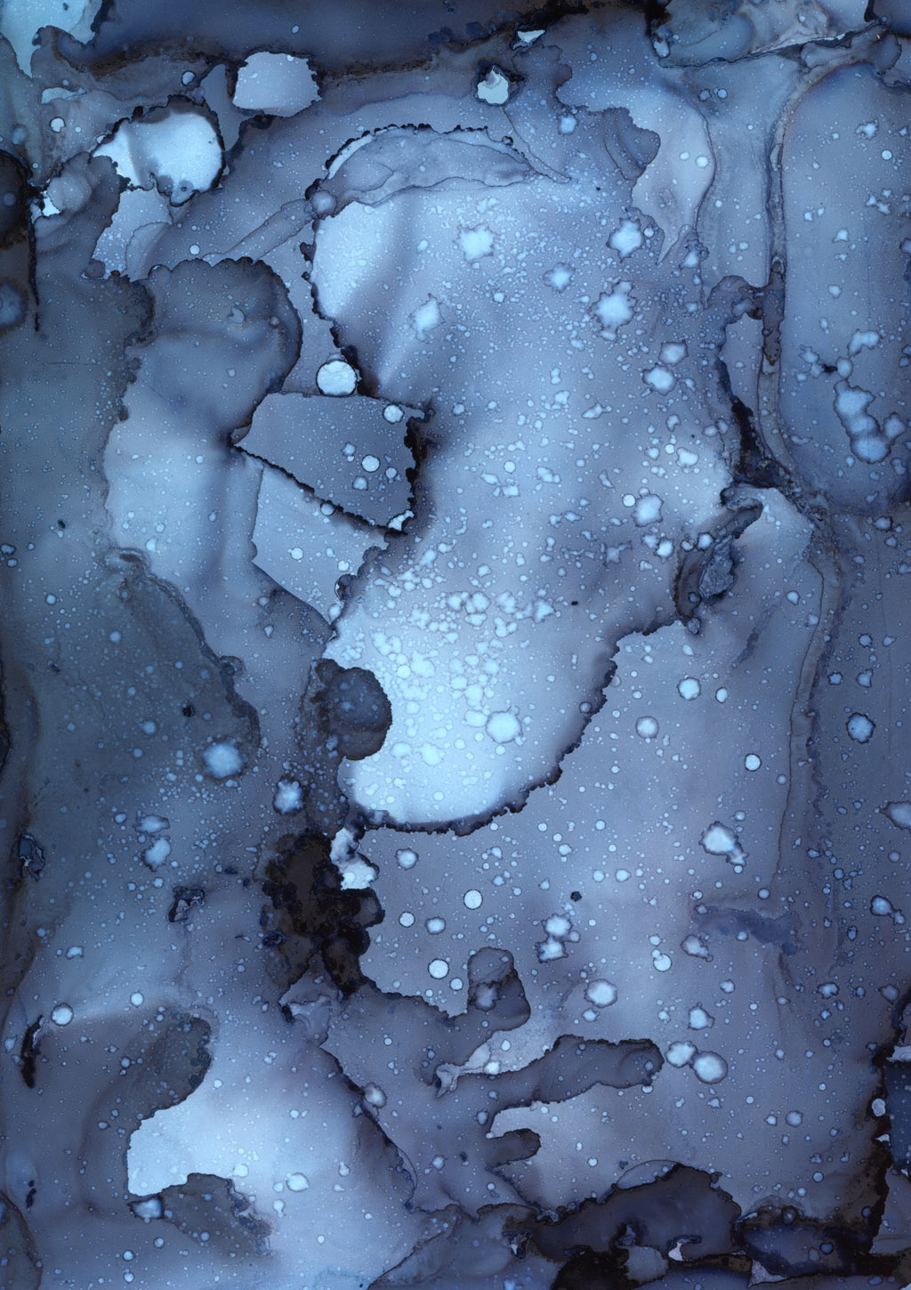 蓝色水彩墨迹背景