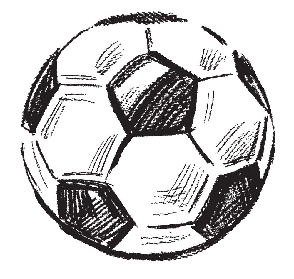 足球立体画画法图片