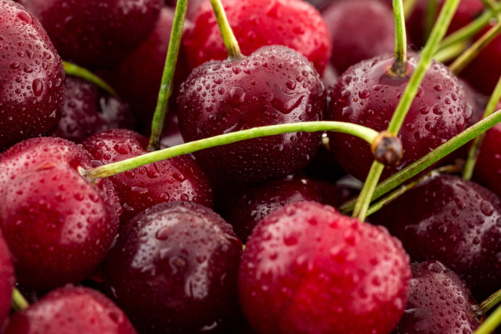 新鲜水果,健康水果,果蔬,水果蔬菜,地板,红樱桃,红色果子,水珠,水果