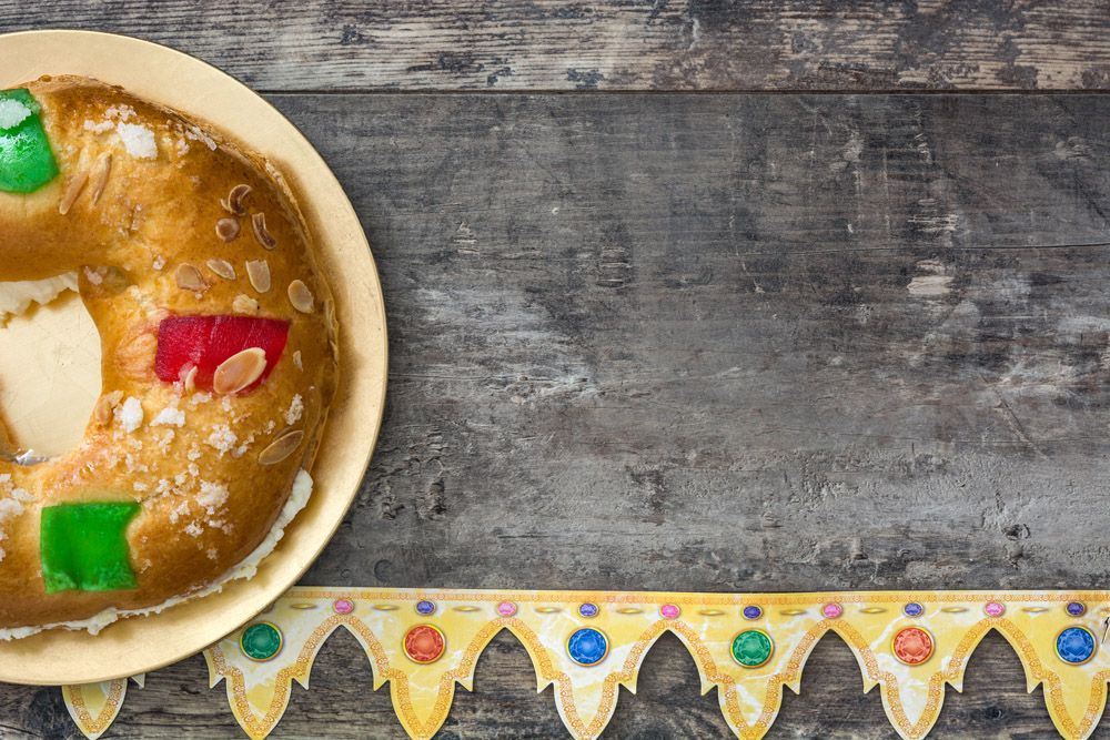 面包圈美食背景