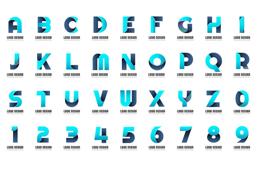 蓝色英文字母数字logo矢量素材下载(图片id:1024362)