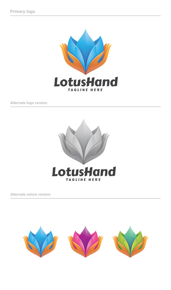 Lotus_Hand_-_Logo_Template01