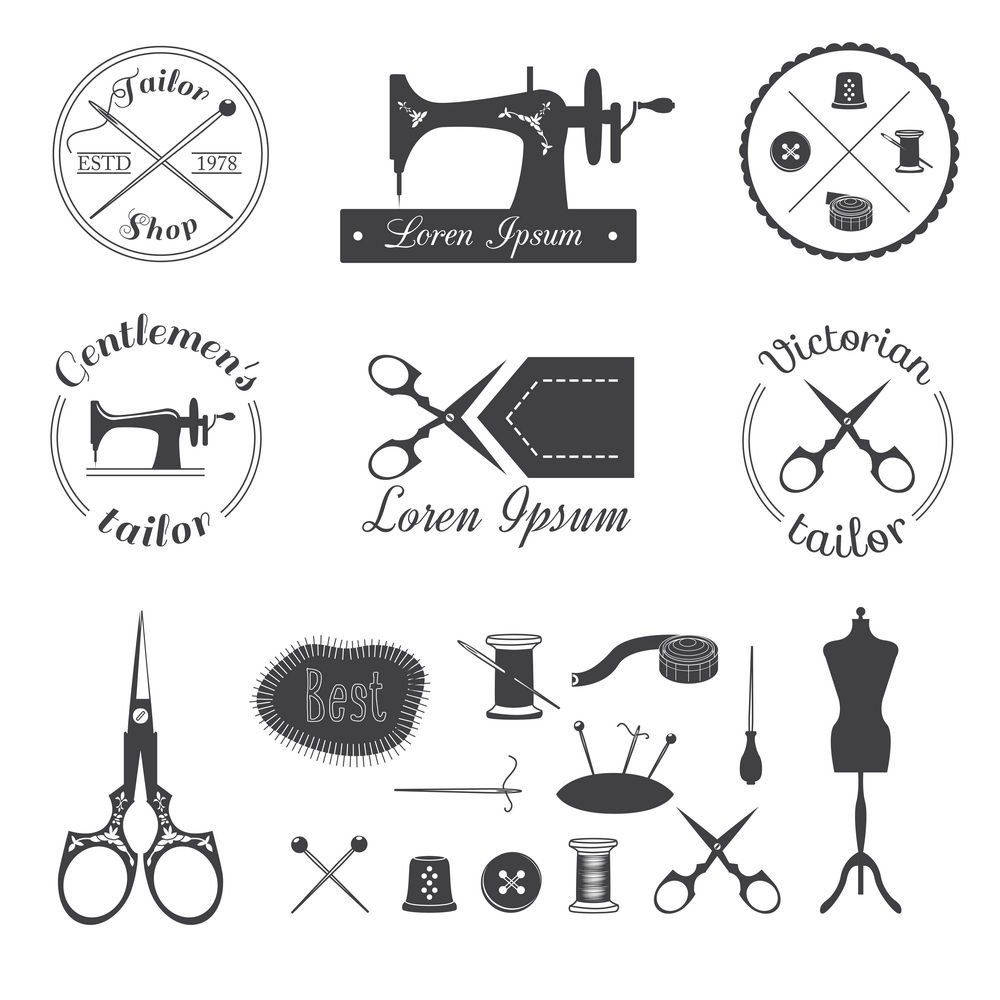 Sewing_and_instruments_needlework_tailor_design_emblem15